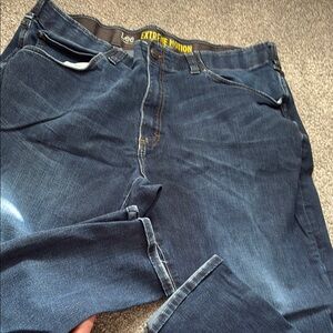 Lee Blue Relaxed Fit Jeans with Classic Denim Look extreme comfort 44x32 mens